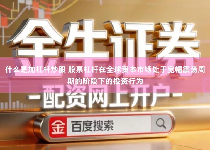 什么是加杠杆炒股 股票杠杆在全球资本市场处于宽幅震荡周期的阶段下的投资行为